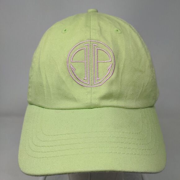 Monogram Slideback Hat Green One Size Embroidered Lilly Pulitzer 6 Panel - Picture 2 of 10